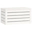 opbevaringskasse 59,5x36,5x33 cm massivt fyrretræ hvid