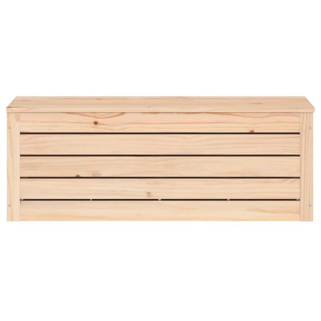 opbevaringskasse 89x36,5x33 cm massivt fyrretræ