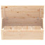 opbevaringskasse 89x36,5x33 cm massivt fyrretræ