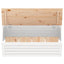 opbevaringskasse 89x36,5x33 cm massivt fyrretræ hvid