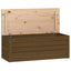 opbevaringskasse 89x36,5x33 cm massivt fyrretræ gyldenbrun