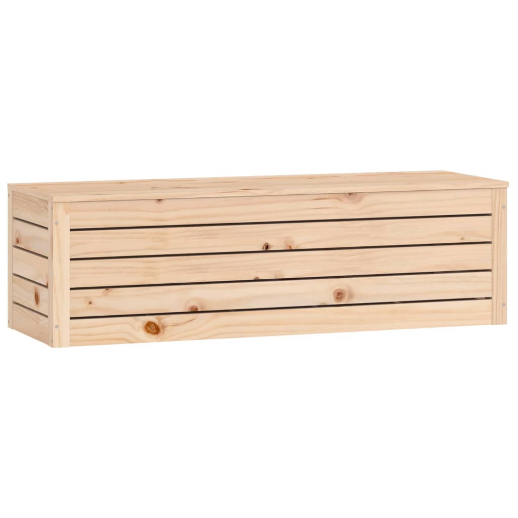 opbevaringskasse 109x36,5x33 cm massivt fyrretræ