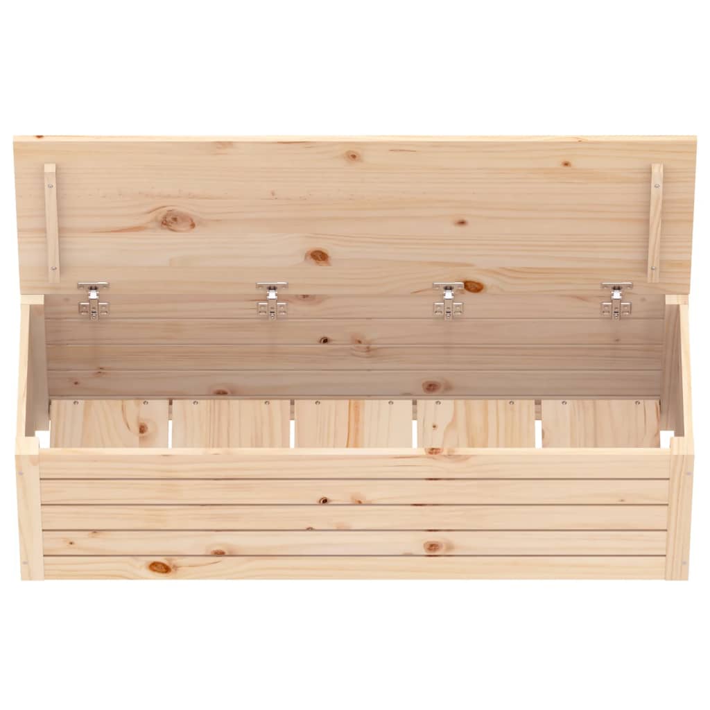 opbevaringskasse 109x36,5x33 cm massivt fyrretræ