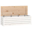 opbevaringskasse 109x36,5x33 cm massivt fyrretræ hvid