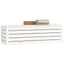 opbevaringskasse 109x36,5x33 cm massivt fyrretræ hvid