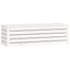 opbevaringskasse 109x36,5x33 cm massivt fyrretræ hvid