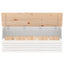 opbevaringskasse 109x36,5x33 cm massivt fyrretræ hvid