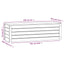 opbevaringskasse 109x36,5x33 cm massivt fyrretræ hvid