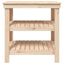 arbejdsbord 78,5x50x80 cm massivt fyrretræ