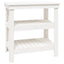arbejdsbord 78,5x50x80 cm massivt fyrretræ hvid