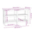 arbejdsbord 142,5x50x80 cm massivt fyrretræ hvid