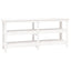arbejdsbord 181x50x80 cm massivt fyrretræ hvid