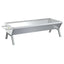 grillbakke 118x42x30,5 cm rustfrit stål sølvfarvet