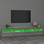 tv-skab med LED-lys 240x35x40 cm grå sonoma-eg