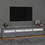 tv-skab med LED-lys 210x35x40 cm Grå sonoma-eg