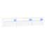 tv-skab med LED-lys 195x35x40 cm hvid