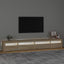tv-skab med LED-lys 270x35x40 cm Sonoma-eg