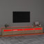 tv-skab med LED-lys 270x35x40 cm Sonoma-eg