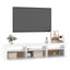 tv-skab med LED-lys 180x35x40 cm hvid