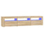 tv-bord med LED-lys 180x35x40 cm sonoma-eg