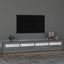 tv-skab med LED-lys 240x35x40 cm grå sonoma-eg