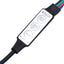 sengeborde 2 stk. med LED-lys 70x36,5x40 cm hvid