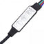 tv-skab med LED-lys 260x36,5x40 cm hvid
