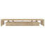 tv-skab med LED-lys 260x36,5x40 cm sonoma-eg