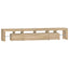 tv-skab med LED-lys 230x36,5x40 cm sonoma-eg