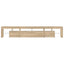 tv-skab med LED-lys 230x36,5x40 cm sonoma-eg