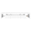 tv-skab med LED-lys 215x36,5x40 cm hvid