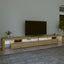 tv-bord med LED-lys 290x36,5x40 cm sonoma-eg