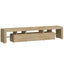 tv-bord med LED-lys sonoma-eg 200x36,5x40 cm