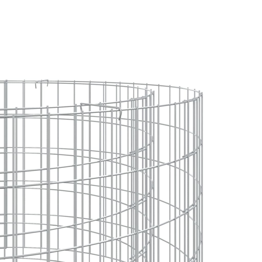 gabion-bålkurv Ø 50 cm galvaniseret jern