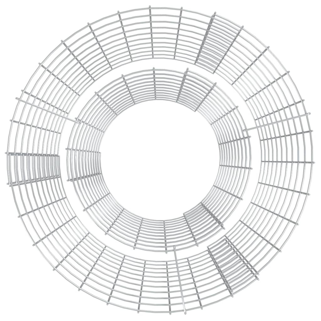 gabion-bålkurv Ø 50 cm galvaniseret jern