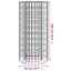 gabion-bålkurv Ø 50 cm galvaniseret jern
