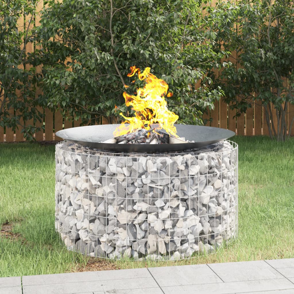 gabion-bålkurv Ø 100 cm galvaniseret jern