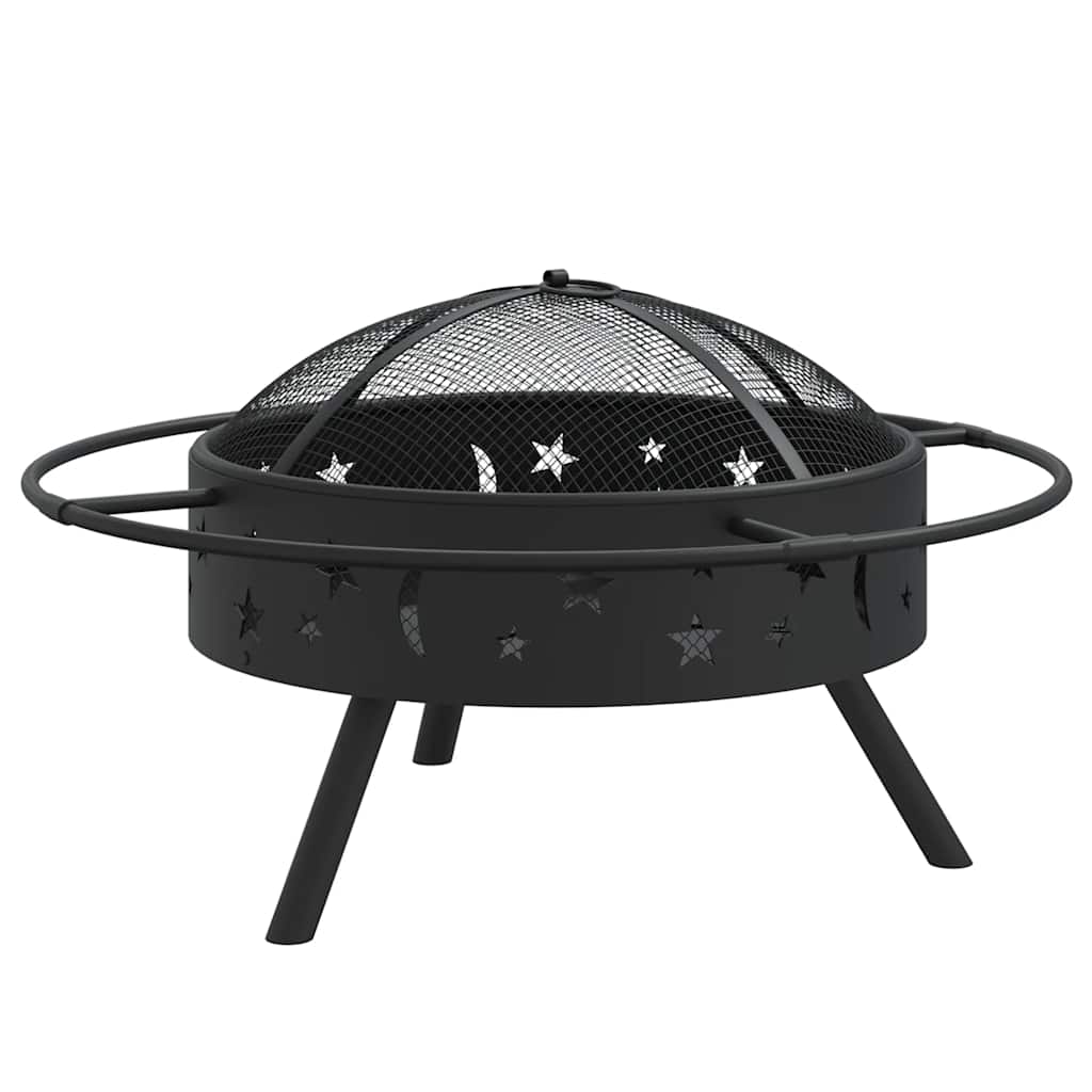bålfad med ildrager 70 cm XXL stål
