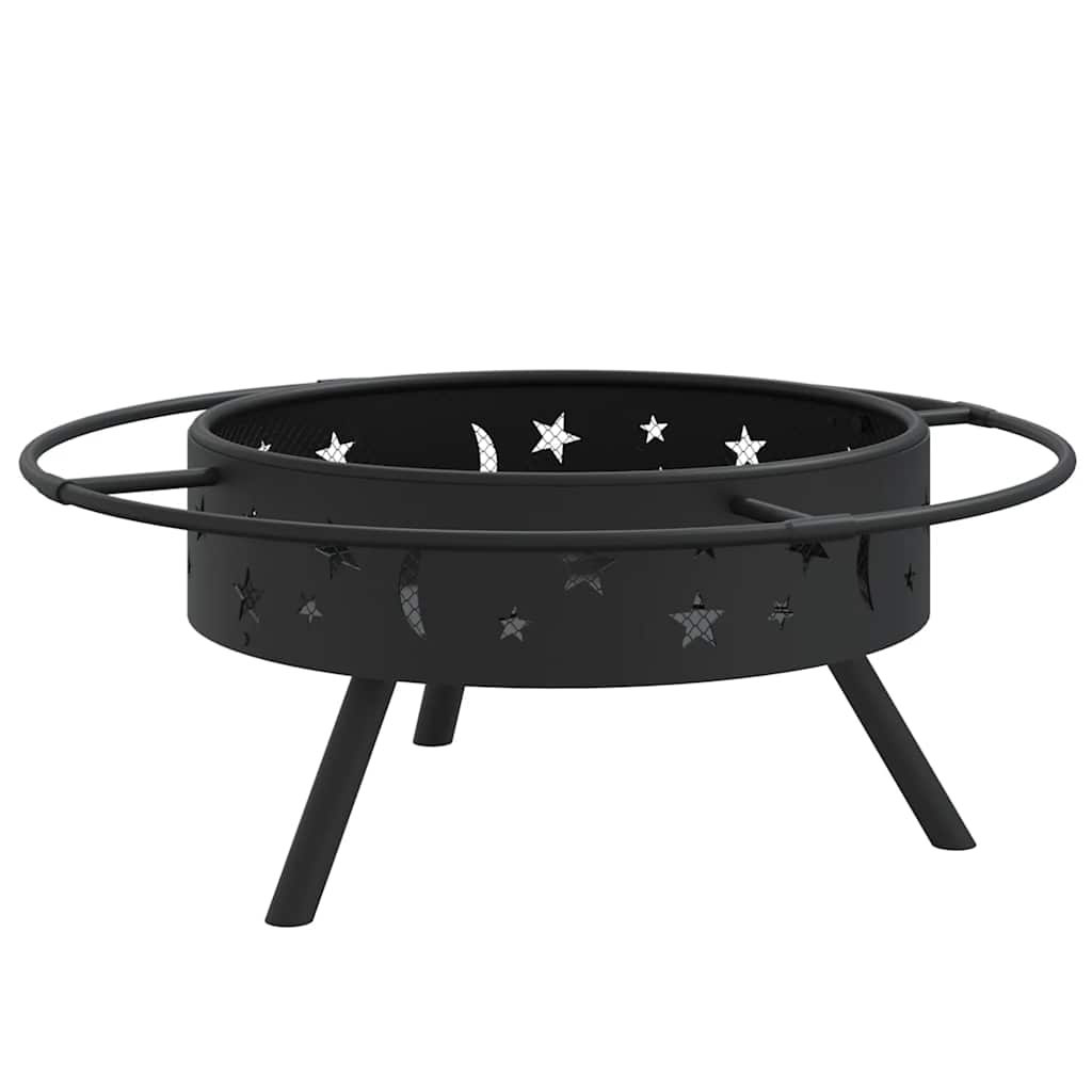 bålfad med ildrager 70 cm XXL stål