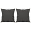 2-personers sofa m. puder hynder 140 cm mikrofiberstof mørkegrå