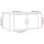 sofabord 80x50x36 cm konstrueret træ sort