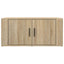 sofabord 80x50x36 cm konstrueret træ sonoma-eg