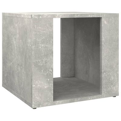 sengebord 41x40x36 cm konstrueret træ betongrå