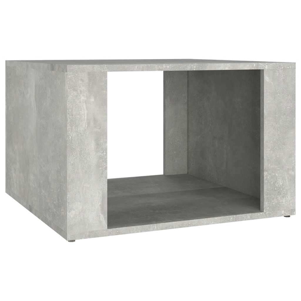 sengebord 57x55x36 cm konstrueret træ betongrå