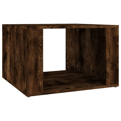 sengebord 57x55x36 cm konstrueret træ røget egetræsfarve