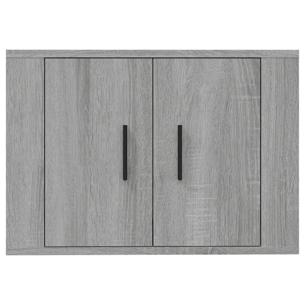 væghængt tv-skab 57x34,5x40 cm grå sonoma-eg