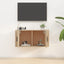 væghængt tv-skab 80x34,5x40 cm sonoma-eg