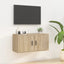 væghængt tv-skab 80x34,5x40 cm sonoma-eg