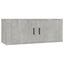 væghængt tv-skab 100x34,5x40 cm betongrå