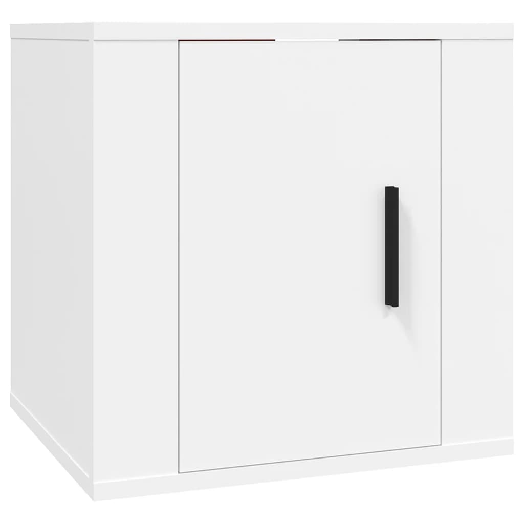 væghængt tv-skab 40x34,5x40 cm hvid